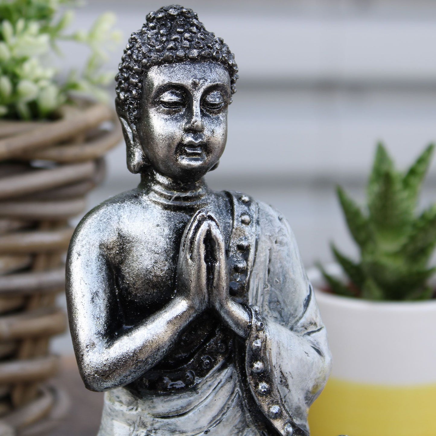 Buddha Porta Vela- Blanco - Med