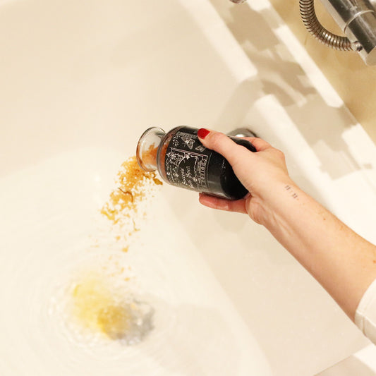 Ancient Witch Bath Potion and Citrine Crystal Amulet - Success