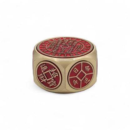 Feng Shui Fortune - Red Calendar and Coin Dice - Auspicious Date Picker