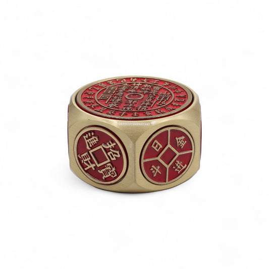Feng Shui Fortune - Red Calendar and Coin Dice - Auspicious Date Picker