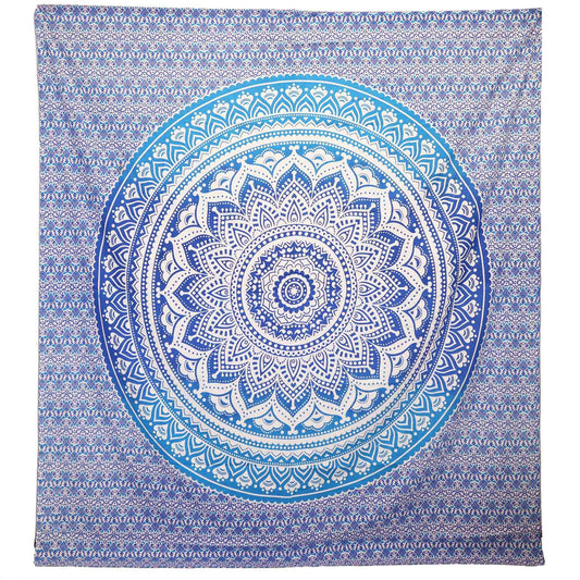 Wall Hanging / Sarong - Mandala - Blue