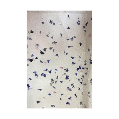 Papier cadeau artisanal Lokta - Bleuet