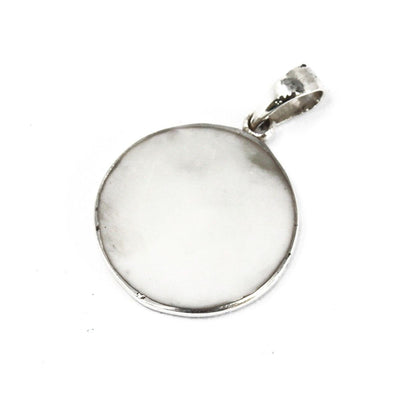Silver Tree of Life Pendant 22mm - Mother of Pearl