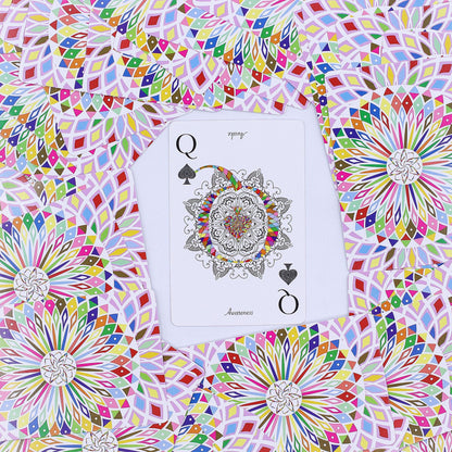 Mandala para jugar y Cartas de Oráculo – Simetría caleidoscópica