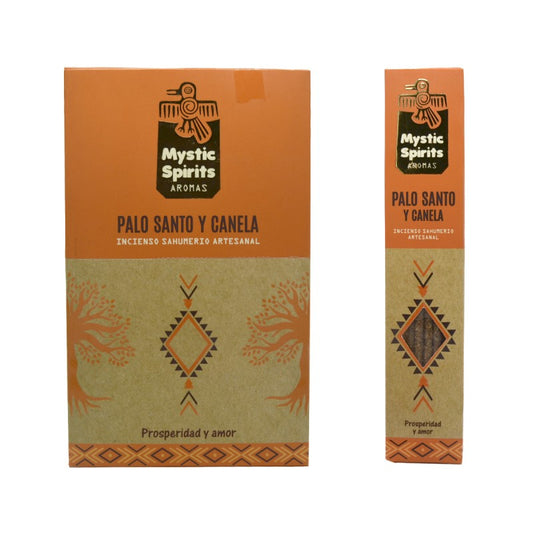 Encens Palo Santo à la cannelle Mystic Spirits HD 8 bâtonnets