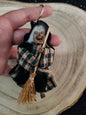 Witch keychains measuring approximately 12cm.