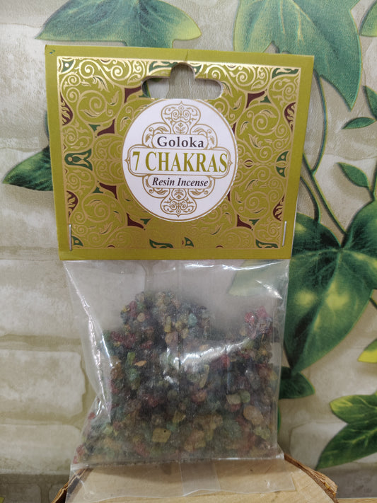 Encens résine Goloka 7 Chakras 30grs