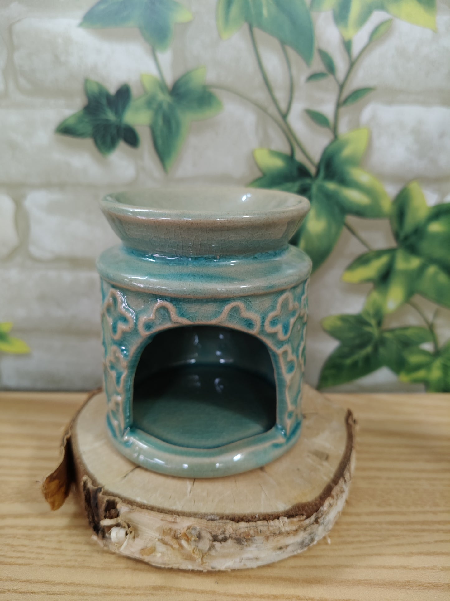 Brûleur en céramique verte pour huiles essentielles