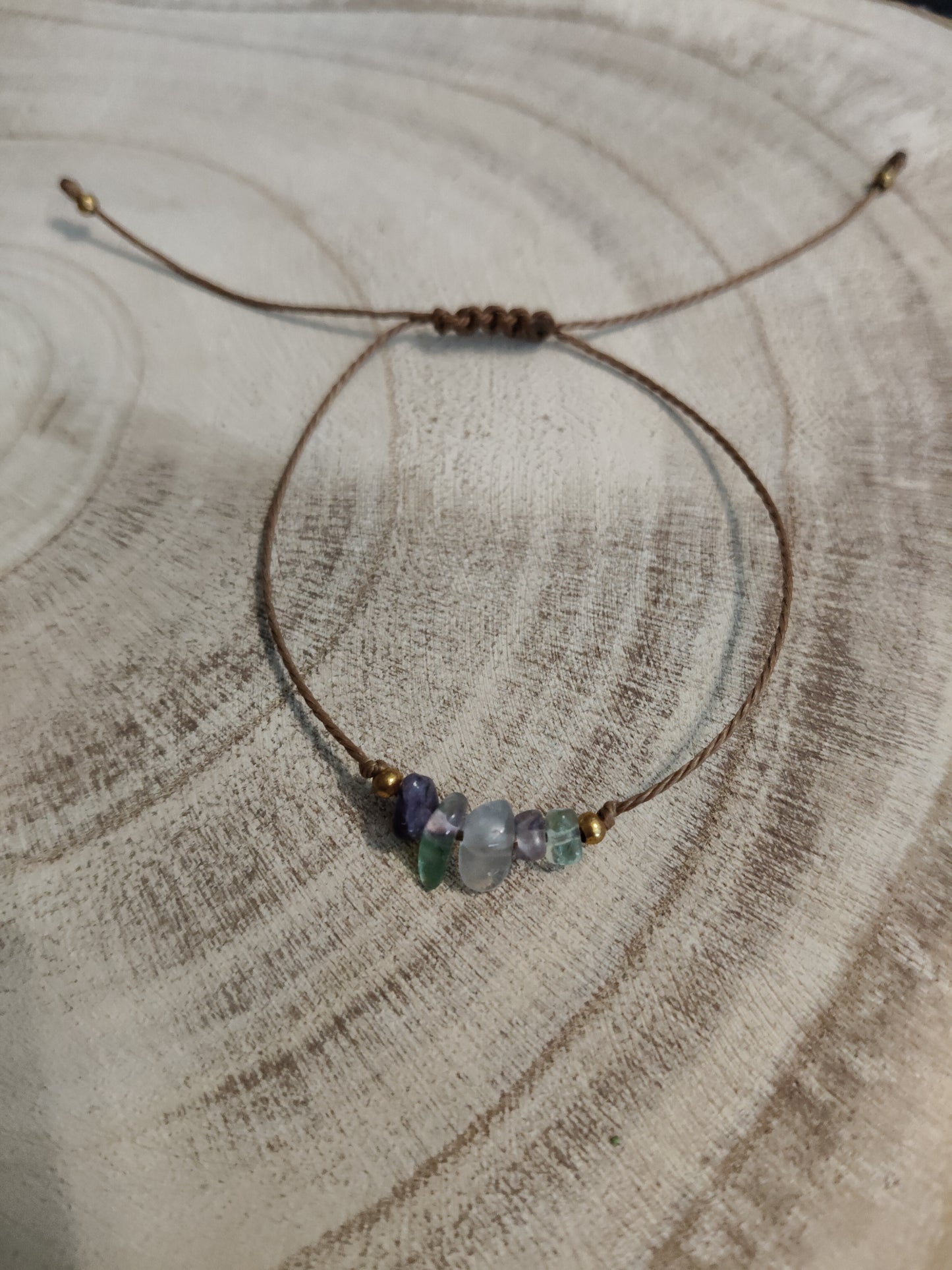 Fluorite stone bracelet