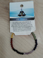 Bracelet en pierre naturelle Sept Chakras 4 mm