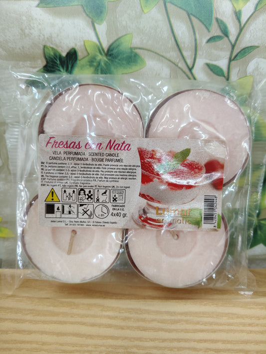 Thé léger aux fraises et à la crème Lumar, paquet de 4 x 40 g