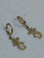 Pendientes acero inoxidable lagartijas