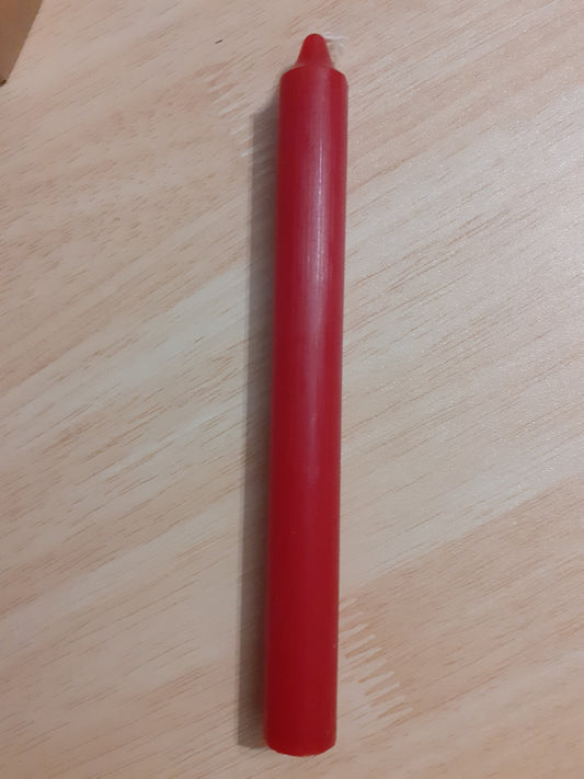 Vela roja 20x2 cm