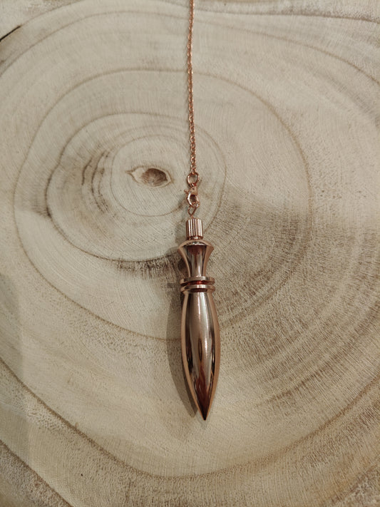 Péndulo de Thot en metal color rosa