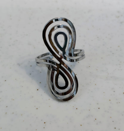Anillo de acero inoxidable Infinito