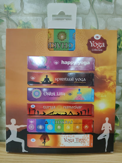 Inciensos Yoga Collection Pack de 6 cajitas de 15grs