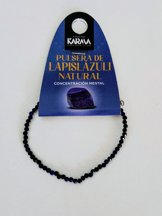 Pulsera Lapislázuli facetada 2mm
