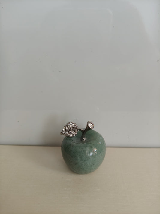 Aventurine verte en forme de pomme