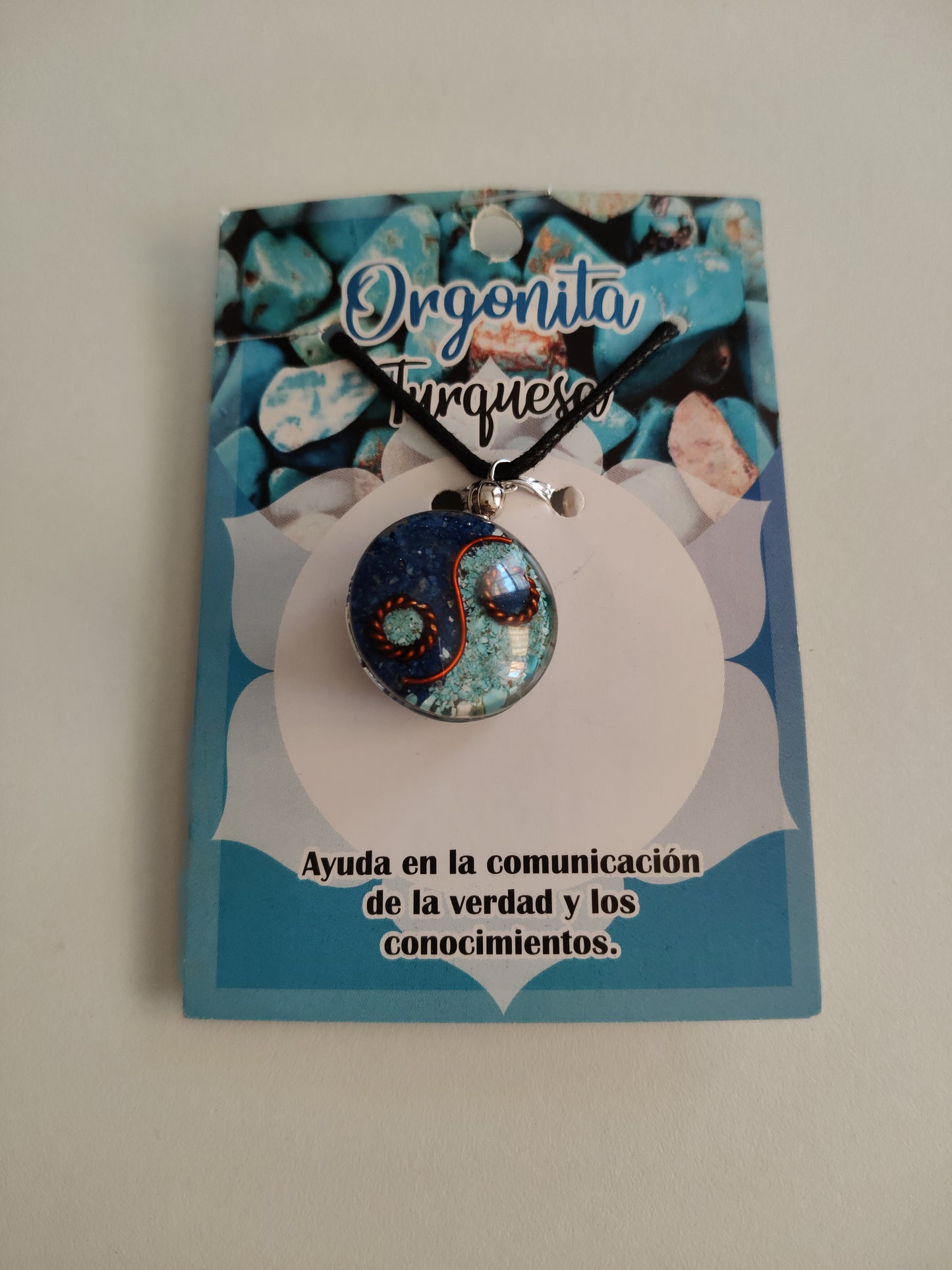 Colgante orgonita con Turquesa