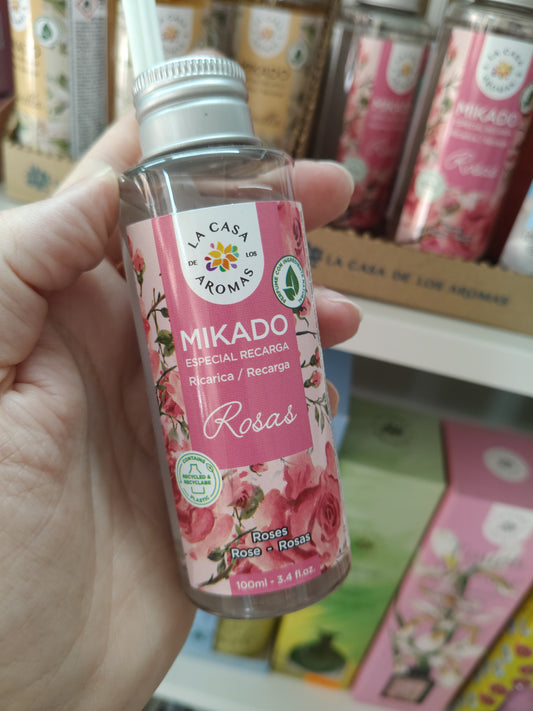 Recambio mikado la casa de los aromas olor a rosas