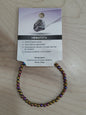 Pulsera piedra natural hematita multicolor 4mm