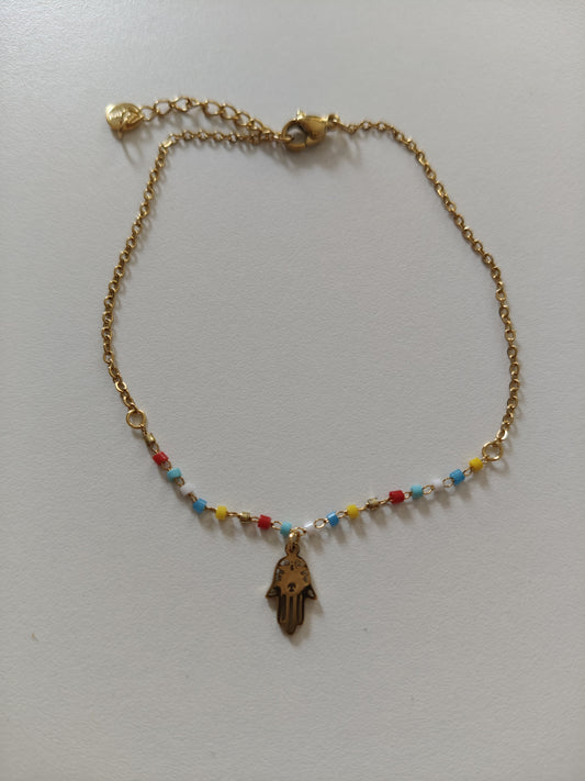 Bracelet de cheville Main de Fatima
