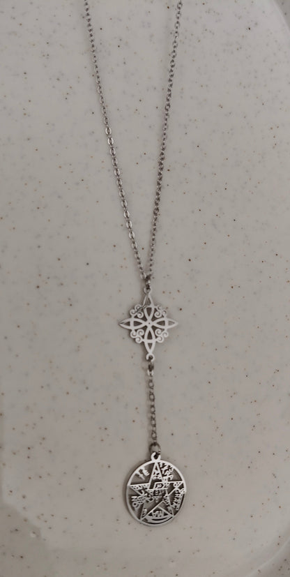 Colgante acero inoxidable doble protección