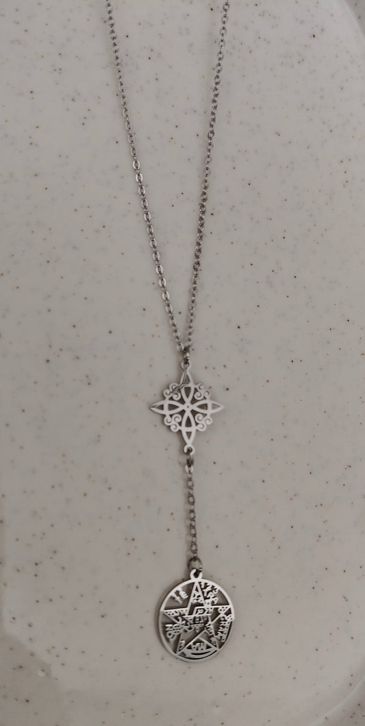 Colgante acero inoxidable doble protección