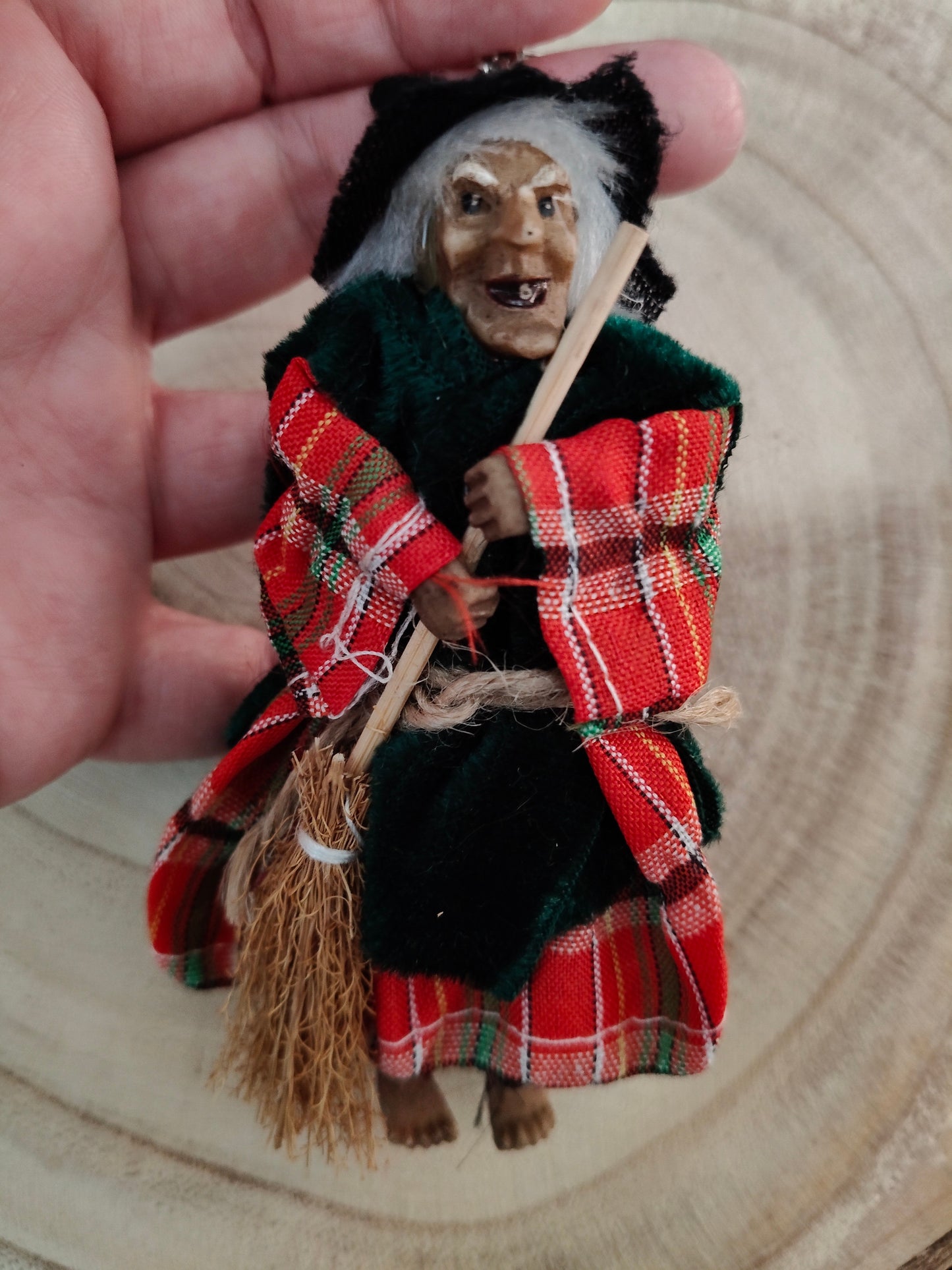 Witch keychains measuring approximately 12cm.