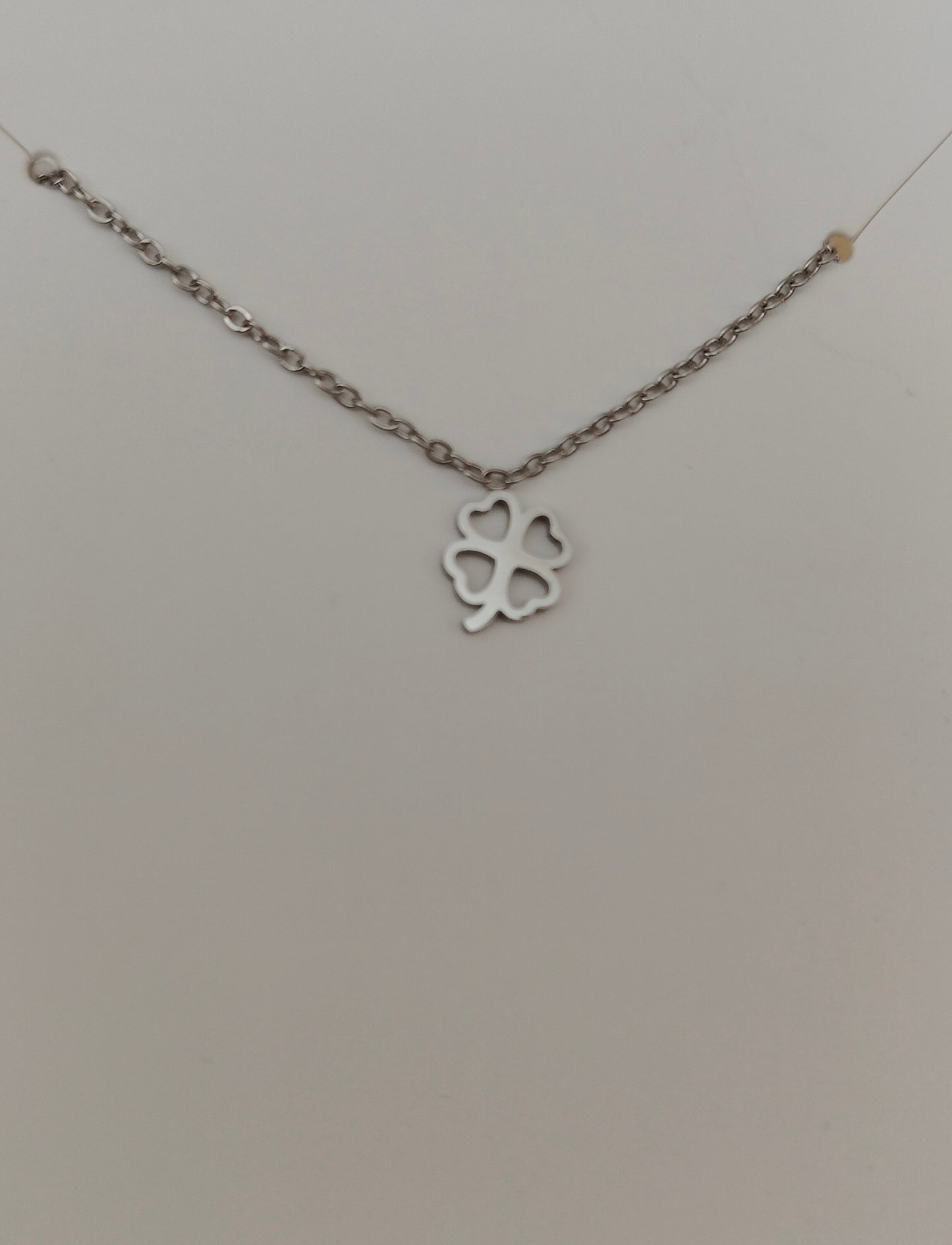 Colgante Trébol 🍀 en acero inoxidable