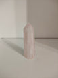 Pointe de pierre de quartz rose naturel 7,5x2,5cm