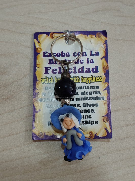 Llavero Bruja de la felicidad