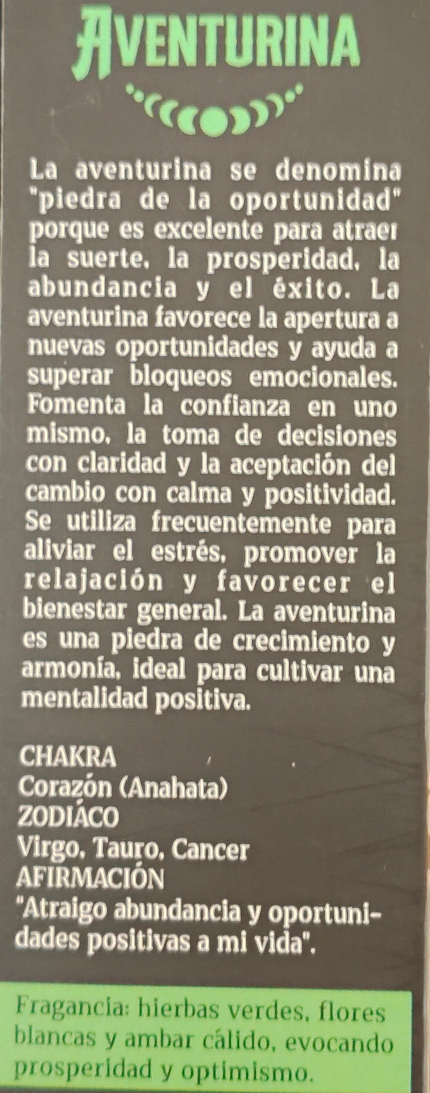 Incienso tribal soul con chips de Aventurina