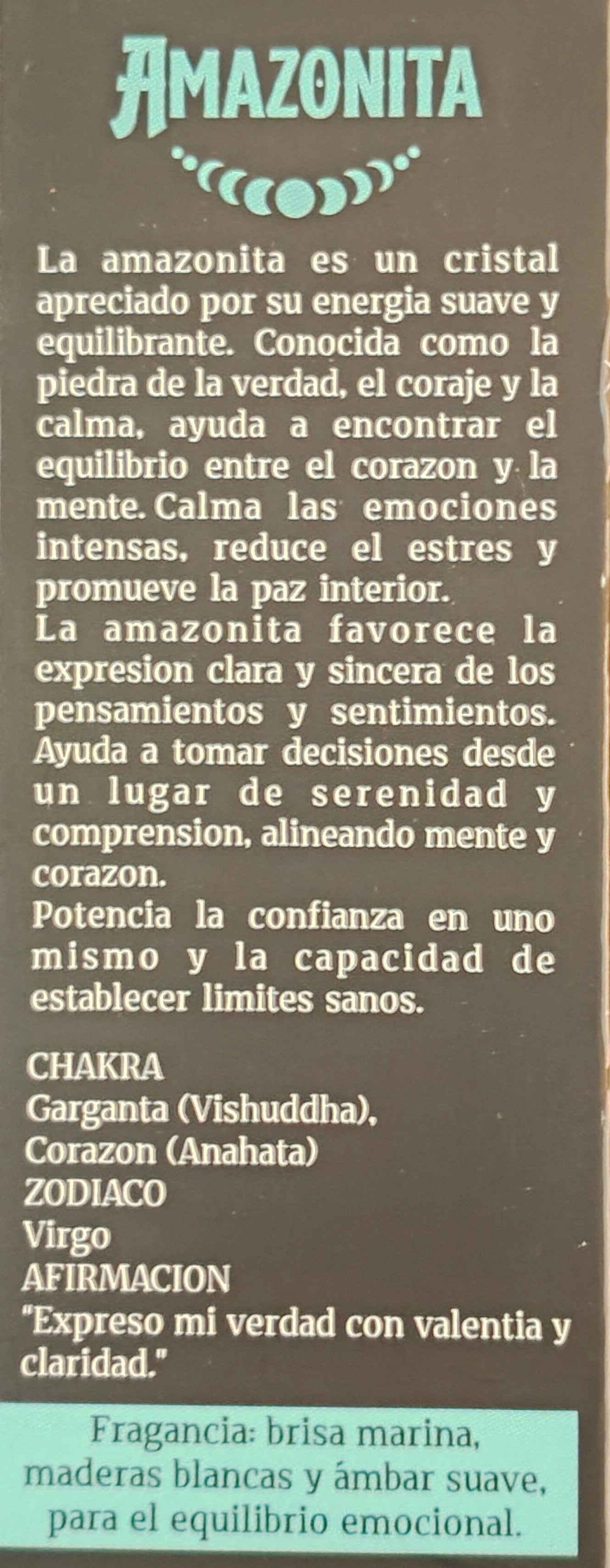 Incienso tribal soul con chips de Amazonita