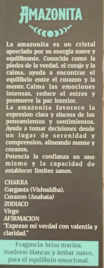 Incienso tribal soul con chips de Amazonita