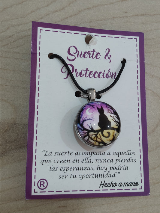 Colgante Suerte y protección gato