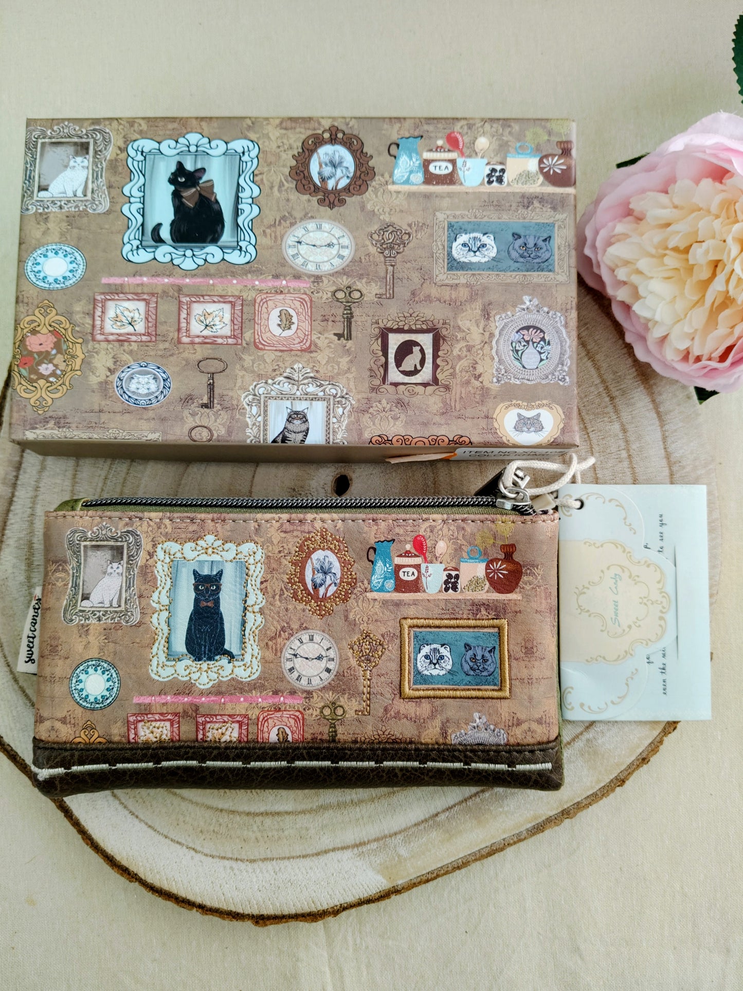 Porte-monnaie chat bonbon