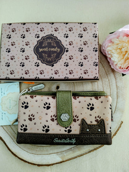 Porte-monnaie chat bonbon