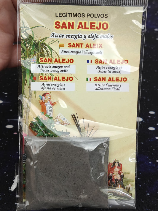 Polvos esotéricos San Alejo( para alejar a personas negativas y atraer energía positiva)