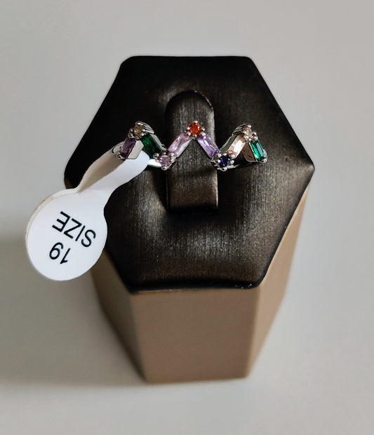 Bague en acier inoxydable taille 19