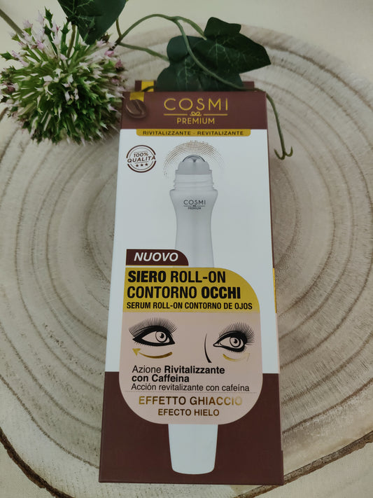 Sérum Roll-On Contour des Yeux Effet Glace COSMI 15 ml