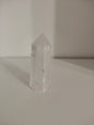 Pointe en pierre naturelle Quartz blanc 7x2,5cm