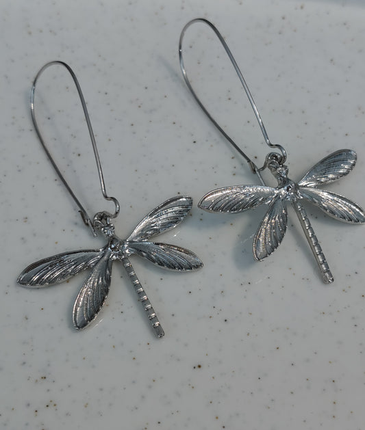 Dragonfly Stainless Steel Earrings