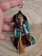 Witch keychains measuring approximately 12cm.
