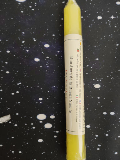 Bougie Don Juan prière pour la bonne chance