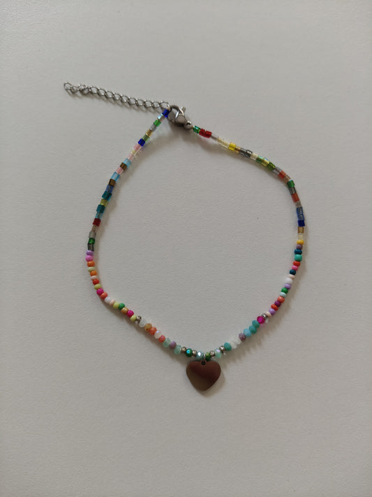 Bracelet coeur en acier inoxydable